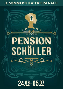Plakatmotiv Pension Schöller für das Sommertheater Eisenach 2026 vom Theater am Markt